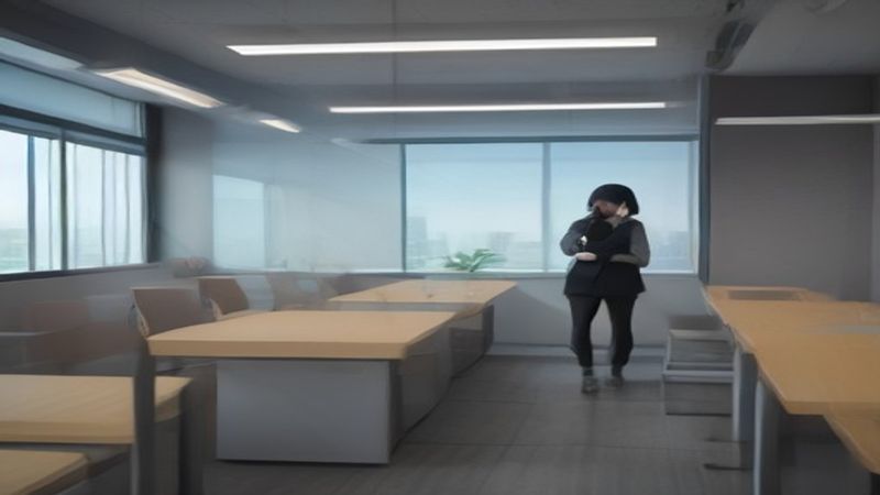 透过窗框看到辽阔自然风景，象征把世界装进眼眸